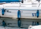 2016-01 DSC 4724 La-Grande-Motte-Ok : France, Herault, La Grande Motte, Languedoc-Roussillon, bateau, bleu, pare-battage, port